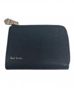 PAUL SMITHポールスミス）の古着「ジップストローグレインコインケース」｜ブラック