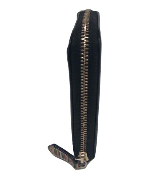 PAUL SMITH（ポールスミス）PAUL SMITH (ポールスミス) ジップストローグレインコインケース ブラックの古着・服飾アイテム