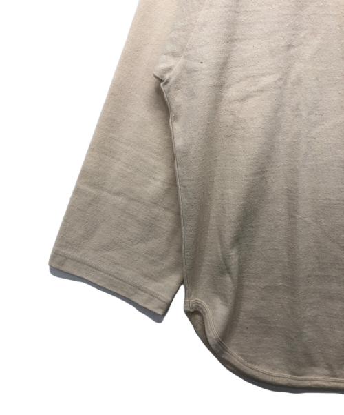 BLURHMS（ブラームス）BLURHMS (ブラームス) Silk Cotton Baseball Raglan Tee（シルクコットンベースボールラグランTee） アイボリー サイズ:2の古着・服飾アイテム