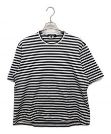 JUNYA WATANABE COMME des GARCONS（(ジュンヤワタナベ コムデギャルソン）の古着「バックオープンボーダーカットソー」｜ネイビー