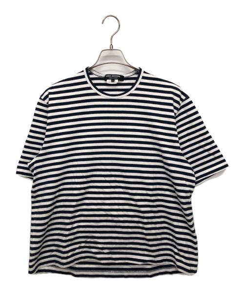 JUNYA WATANABE COMME des GARCONS（(ジュンヤワタナベ コムデギャルソン）JUNYA WATANABE COMME des GARCONS ((ジュンヤワタナベ コムデギャルソン) バックオープンボーダーカットソー ネイビー サイズ:Sの古着・服飾アイテム