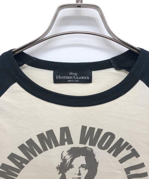 Hysteric Glamour（ヒステリックグラマー）Hysteric Glamour (ヒステリックグラマー) ラグランカットソー ベージュ サイズ:Fの古着・服飾アイテム