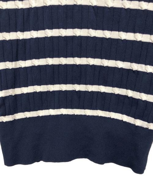 Lily Brown（リリーブラウン）Lily Brown (リリーブラウン) Bearポロニットプルオーバー ネイビー サイズ:Fの古着・服飾アイテム