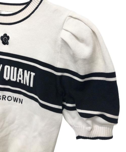 Lily Brown（リリーブラウン）Lily Brown (リリーブラウン) MARY QUANT (マリークヮント) ニットプルオーバー ホワイト サイズ:ONEの古着・服飾アイテム