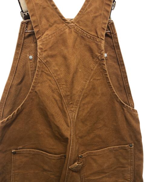 CarHartt（カーハート）CarHartt (カーハート) SANDSTONE BIB OVERALL/ダブルニーカバーオール ブラウン サイズ:32×32の古着・服飾アイテム