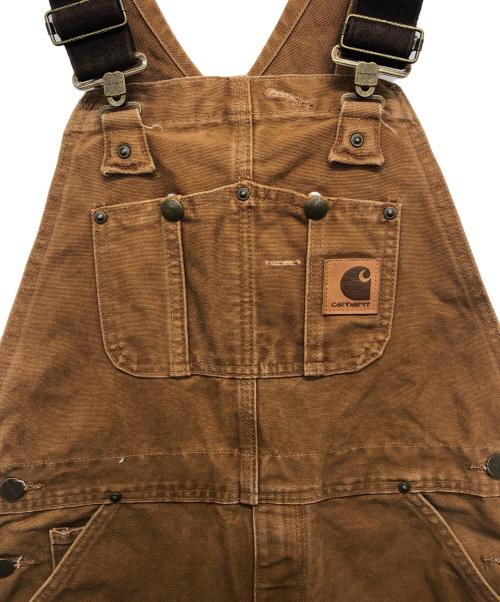 CarHartt（カーハート）CarHartt (カーハート) SANDSTONE BIB OVERALL/ダブルニーカバーオール ブラウン サイズ:32×32の古着・服飾アイテム