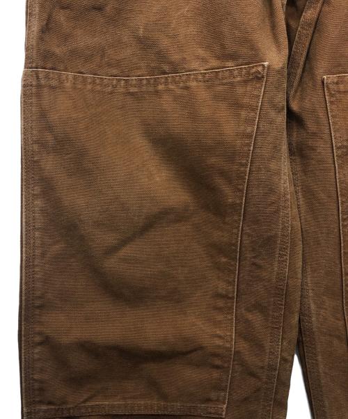 CarHartt（カーハート）CarHartt (カーハート) SANDSTONE BIB OVERALL/ダブルニーカバーオール ブラウン サイズ:32×32の古着・服飾アイテム