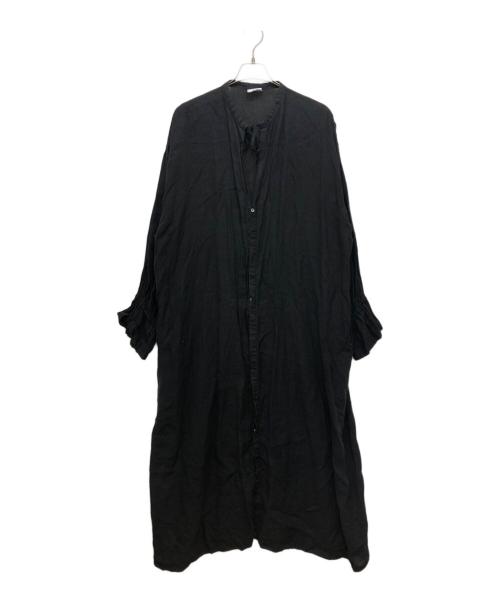 solamonat poche（ソラモナ ポッシェ）solamonat poche (ソラモナ ポッシェ) リネンブラウスワンピース ブラック サイズ:表記無しの古着・服飾アイテム