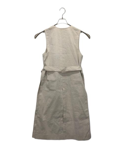 theory（セオリー）theory (セオリー) リネン混ロングジレ ベージュ サイズ:Sの古着・服飾アイテム