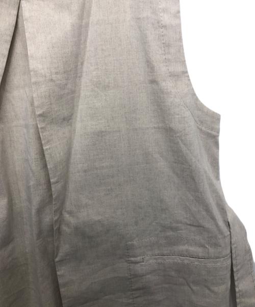 theory（セオリー）theory (セオリー) リネン混ロングジレ ベージュ サイズ:Sの古着・服飾アイテム