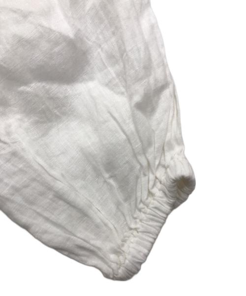 solamonat poche（ソラモナ ポッシェ）solamonat poche (ソラモナ ポッシェ) リネンブラウスワンピース ホワイト サイズ:表記無しの古着・服飾アイテム