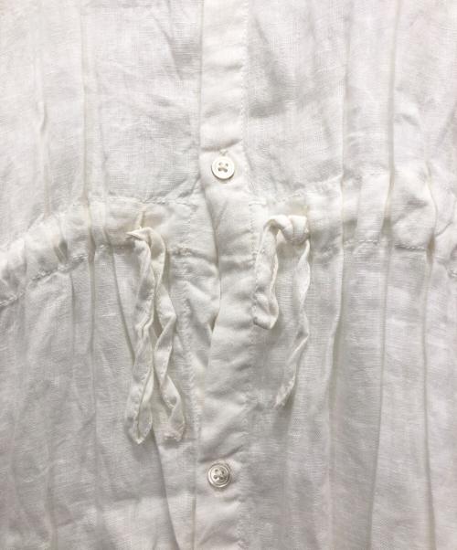 solamonat poche（ソラモナ ポッシェ）solamonat poche (ソラモナ ポッシェ) リネンブラウスワンピース ホワイト サイズ:表記無しの古着・服飾アイテム