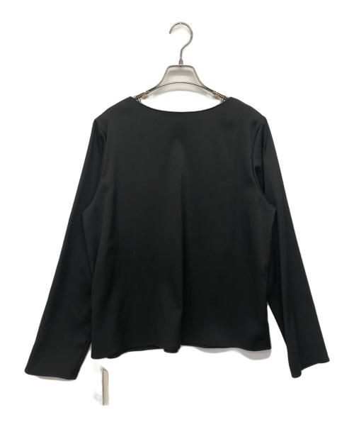 Plage（プラージュ）Plage (プラージュ) Double Satinブラウス ブラック サイズ:F 未使用品の古着・服飾アイテム