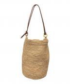 a point etcアー ポワン ウテセ）の古着「ラフィアバッグ」｜ベージュ