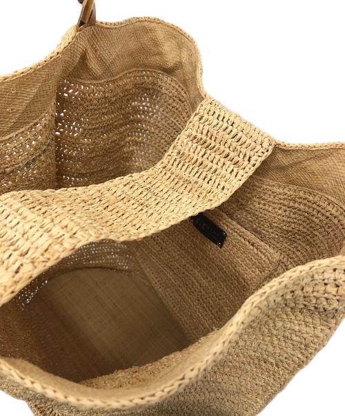 a point etc（アー ポワン ウテセ）a point etc (アー ポワン ウテセ) ラフィアバッグ ベージュの古着・服飾アイテム