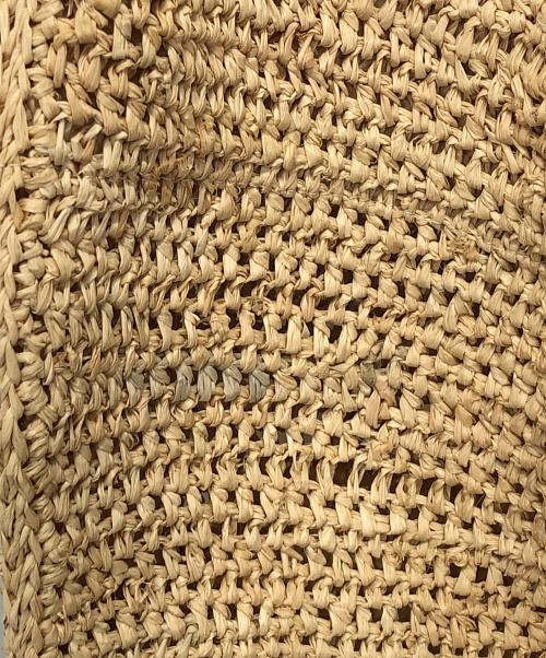 a point etc（アー ポワン ウテセ）a point etc (アー ポワン ウテセ) ラフィアバッグ ベージュの古着・服飾アイテム