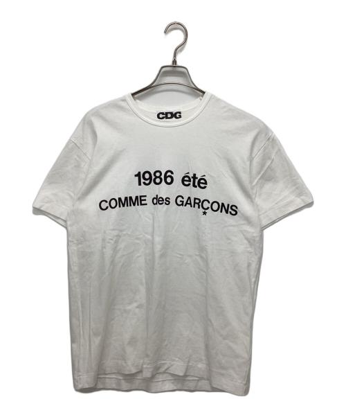CDG（シーディージー）CDG (シーディージー) Tシャツ ホワイト サイズ:XLの古着・服飾アイテム