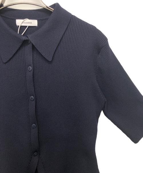 STYLE MIXER（スタイルミキサー）STYLE MIXER (スタイルミキサー) 2ピースハーフスリーブポロニットワンピース ネイビー サイズ:S 未使用品の古着・服飾アイテム