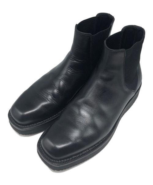 AURALEE（オーラリー）AURALEE (オーラリー) foot the coacher (フットザコーチャー) LEATHER SQUARE BOOTS ブラック サイズ:26.5の古着・服飾アイテム