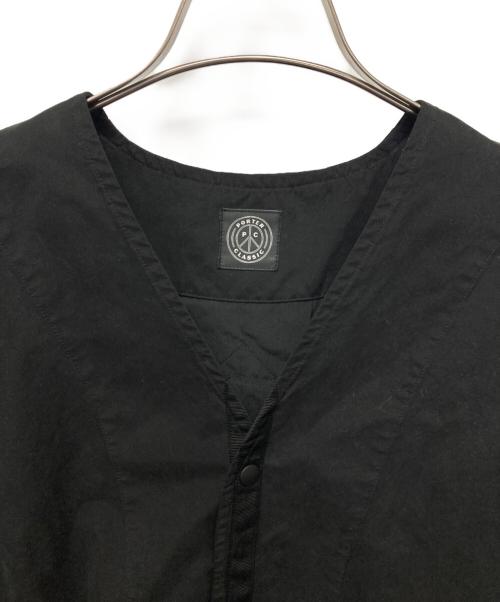 Porter Classic（ポータークラシック）Porter Classic (ポータークラシック) ウェザーカーディガンコート ブラック サイズ:Mの古着・服飾アイテム