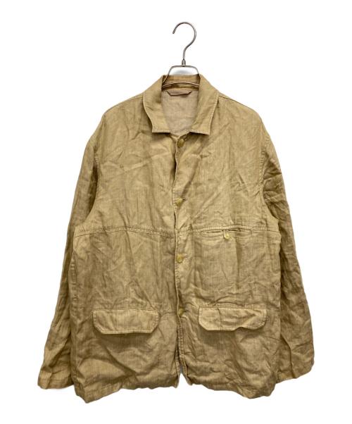 BURBERRY LONDON（バーバリーロンドン）BURBERRY LONDON (バーバリーロンドン) リネン3Bジャケット ベージュ サイズ:Lの古着・服飾アイテム