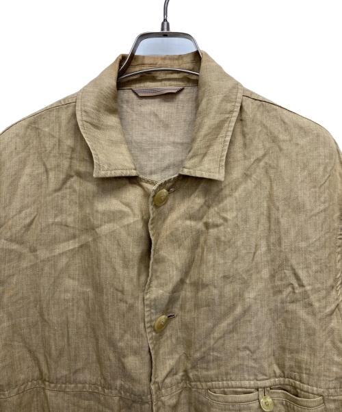 BURBERRY LONDON（バーバリーロンドン）BURBERRY LONDON (バーバリーロンドン) リネン3Bジャケット ベージュ サイズ:Lの古着・服飾アイテム