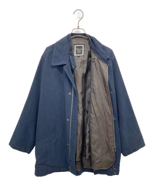 Christian Dior MONSIEUR（クリスチャンディオールムッシュ）Christian Dior MONSIEUR (クリスチャンディオールムッシュ) ライナー付ムッシュコート ネイビー サイズ:Mの古着・服飾アイテム