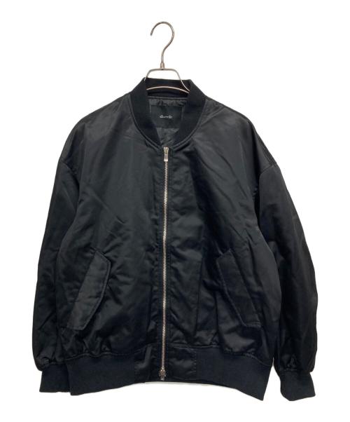 allureville（アルアバイル）allureville (アルアバイル) マットタフタショートブルゾン ブラック サイズ:2の古着・服飾アイテム