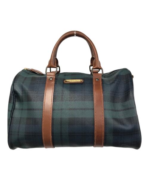 POLO RALPH LAUREN（ポロ・ラルフローレン）POLO RALPH LAUREN (ポロ・ラルフローレン) ミニボストンバッグ グリーンの古着・服飾アイテム