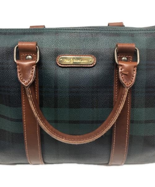 POLO RALPH LAUREN（ポロ・ラルフローレン）POLO RALPH LAUREN (ポロ・ラルフローレン) ミニボストンバッグ グリーンの古着・服飾アイテム