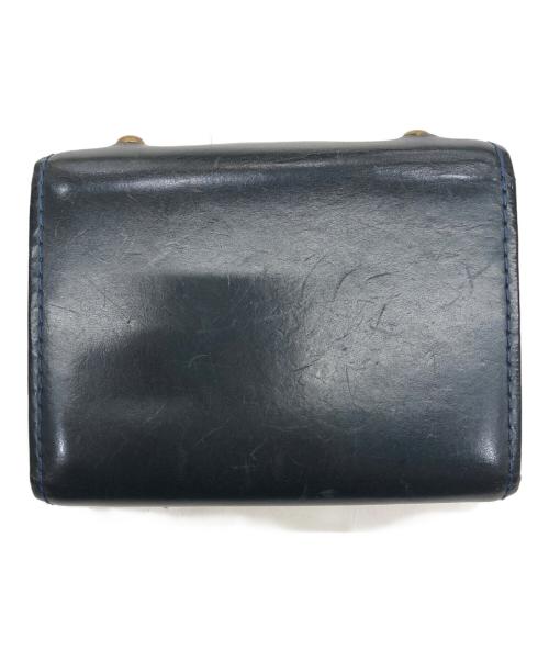 M+（エムピウ）m+ (エムピウ) 財布 ブルーチョコの古着・服飾アイテム