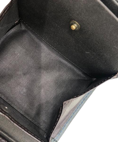 M+（エムピウ）m+ (エムピウ) 財布 ブルーチョコの古着・服飾アイテム