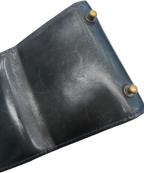 M+（エムピウ）m+ (エムピウ) 財布 ブルーチョコの古着・服飾アイテム