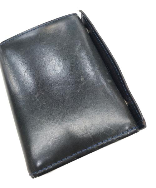 M+（エムピウ）m+ (エムピウ) 財布 ブルーチョコの古着・服飾アイテム