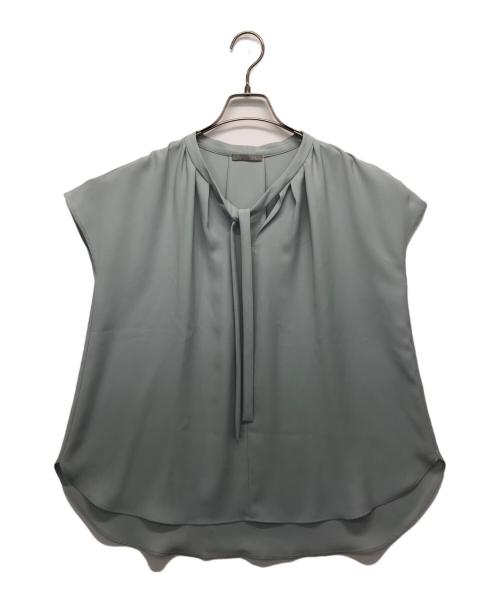 theory luxe（セオリーリュクス）theory luxe (セオリーリュクス) ウォッシャブル ボウタイ ブラウス ブルー サイズ:38の古着・服飾アイテム
