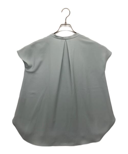 theory luxe（セオリーリュクス）theory luxe (セオリーリュクス) ウォッシャブル ボウタイ ブラウス ブルー サイズ:38の古着・服飾アイテム