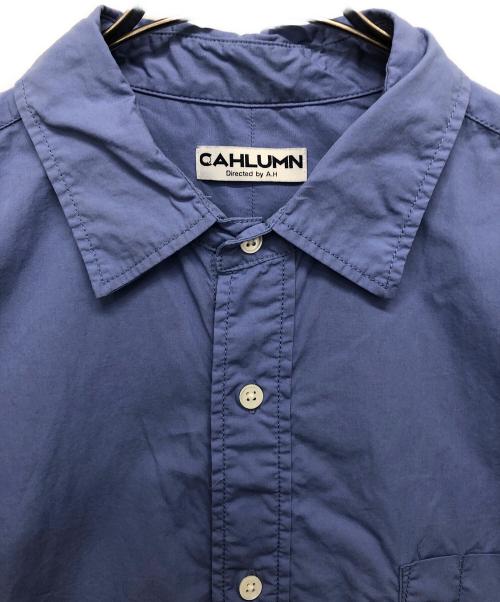 CAHLUMN（カウラム）CAHLUMN (カウラム) 長袖コットンシャツ ブルー サイズ:XLの古着・服飾アイテム