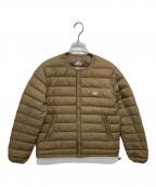 DANTONダントン）の古着「CREWNECK INNER DOWN JACKET」｜ブラウン