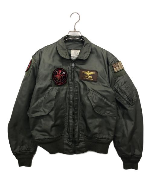 US ARMY（ユーエスアーミー）US ARMY (ユーエスアーミー) CWU-36/Pフライトジャケット カーキ サイズ:M(38-40)の古着・服飾アイテム