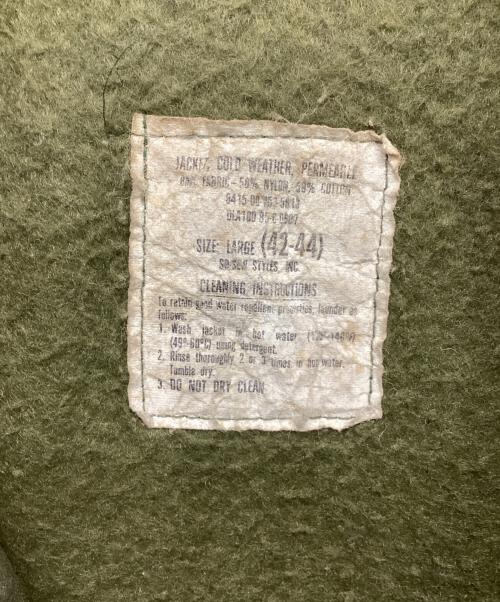 VINTAGE MILITARY（ヴィンテージ ミリタリー）VINTAGE MILITARY (ヴィンテージ ミリタリー) US ARMY A-2デッキジャケット カーキ サイズ:L(42-44)の古着・服飾アイテム