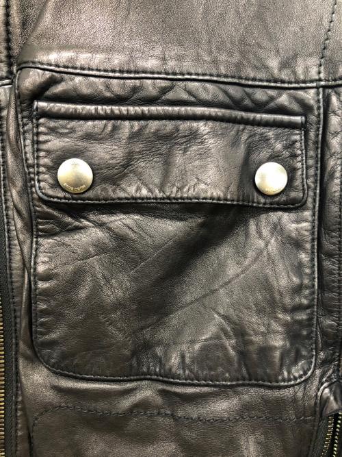 HUGO BOSS（ヒューゴ ボス）HUGO BOSS (ヒューゴ ボス) ライダースジャケット ブラック サイズ:50の古着・服飾アイテム