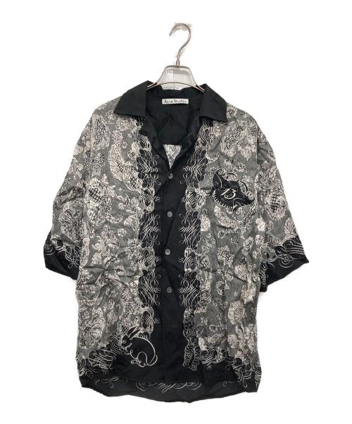 Acne studios（アクネ ストゥディオス）Acne studios (アクネ ストゥディオス) フローラルプリントシャツ ブラック サイズ:44の古着・服飾アイテム