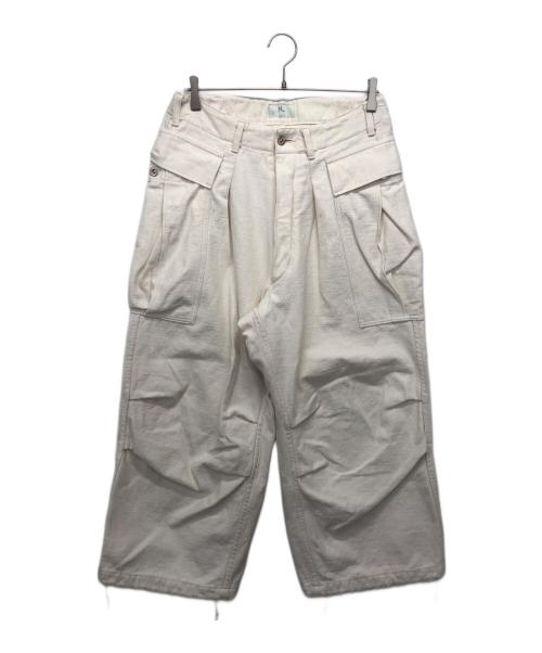 HERILL（ヘリル）HERILL (ヘリル) HL Denim Cargopants/デニムカーゴパンツ ホワイト サイズ:2の古着・服飾アイテム