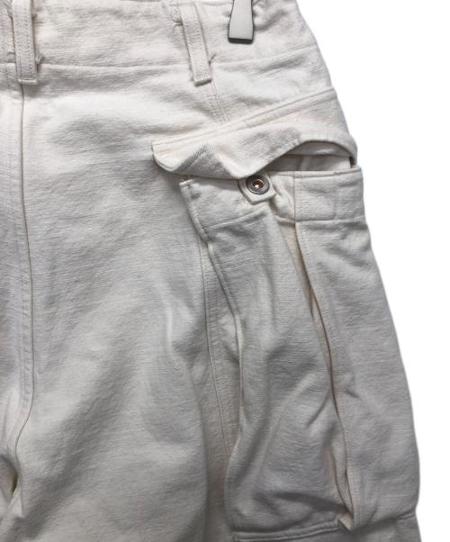 HERILL（ヘリル）HERILL (ヘリル) HL Denim Cargopants/デニムカーゴパンツ ホワイト サイズ:2の古着・服飾アイテム