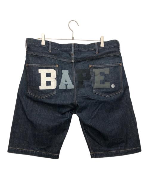 A BATHING APE（アベイシングエイプ）A BATHING APE (ア ベイシング エイプ) ハーフパンツ インディゴ サイズ:XLの古着・服飾アイテム
