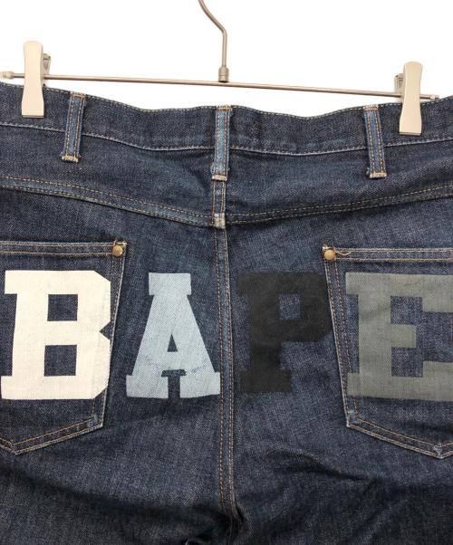 A BATHING APE（アベイシングエイプ）A BATHING APE (ア ベイシング エイプ) ハーフパンツ インディゴ サイズ:XLの古着・服飾アイテム