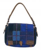 JAMIN PUECHジャマンピュエッシュ）の古着「ハンドバッグ」｜ブルー