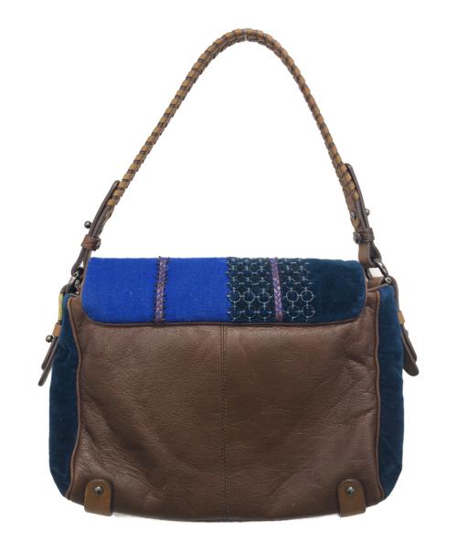 JAMIN PUECH（ジャマンピュエッシュ）JAMIN PUECH (ジャマンピュエッシュ) ハンドバッグ ブルーの古着・服飾アイテム