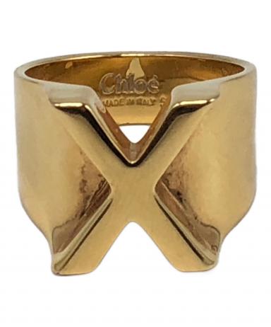 中古・古着通販】Chloe (クロエ) イニシャルリング ブルー サイズ:14号