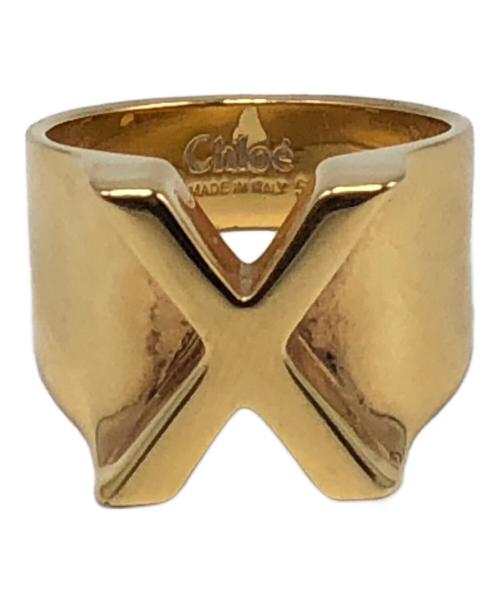 Chloe（クロエ）Chloe (クロエ) イニシャルリング ブルー サイズ:14号の古着・服飾アイテム